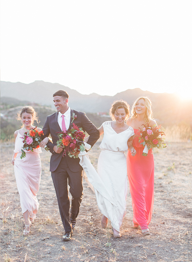 Red & Pink Golden Summer Wedding Inspiration - Inspired by This