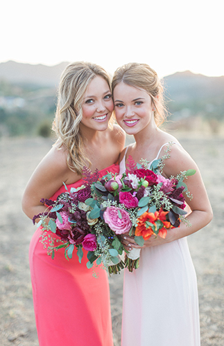 Red & Pink Golden Summer Wedding Inspiration - Inspired by This