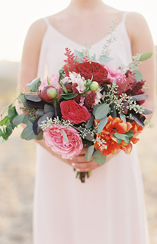 Red & Pink Golden Summer Wedding Inspiration - Inspired by This