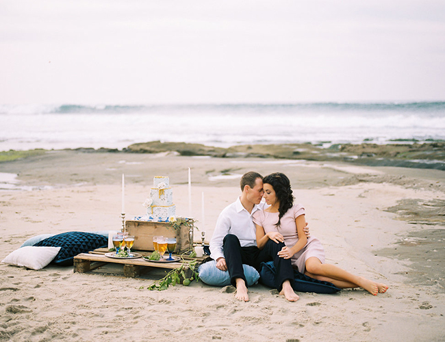 La Jolla Beach Engagement Session - Inspired by This