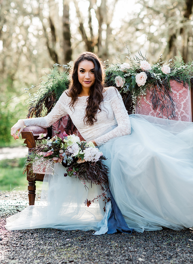 Moody Berry & Blue Wedding Inspiration - Inspired by This