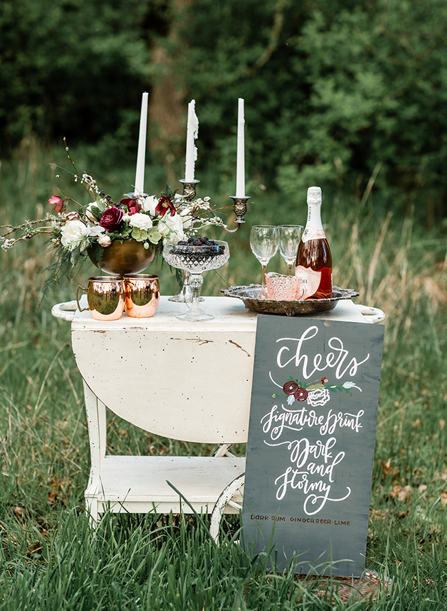 Moody Berry & Blue Wedding Inspiration - Inspired by This