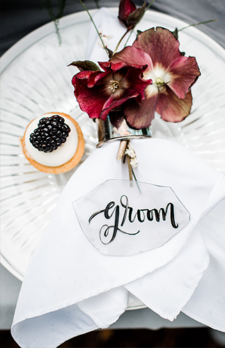 Moody Berry & Blue Wedding Inspiration - Inspired by This