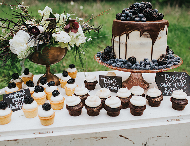 Moody Berry & Blue Wedding Inspiration - Inspired by This