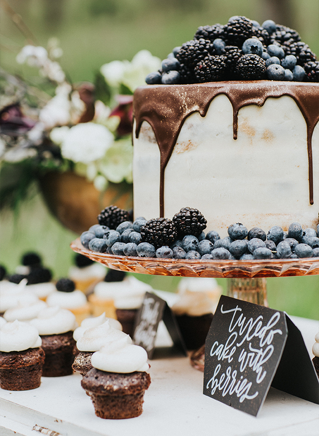 Moody Berry & Blue Wedding Inspiration - Inspired by This