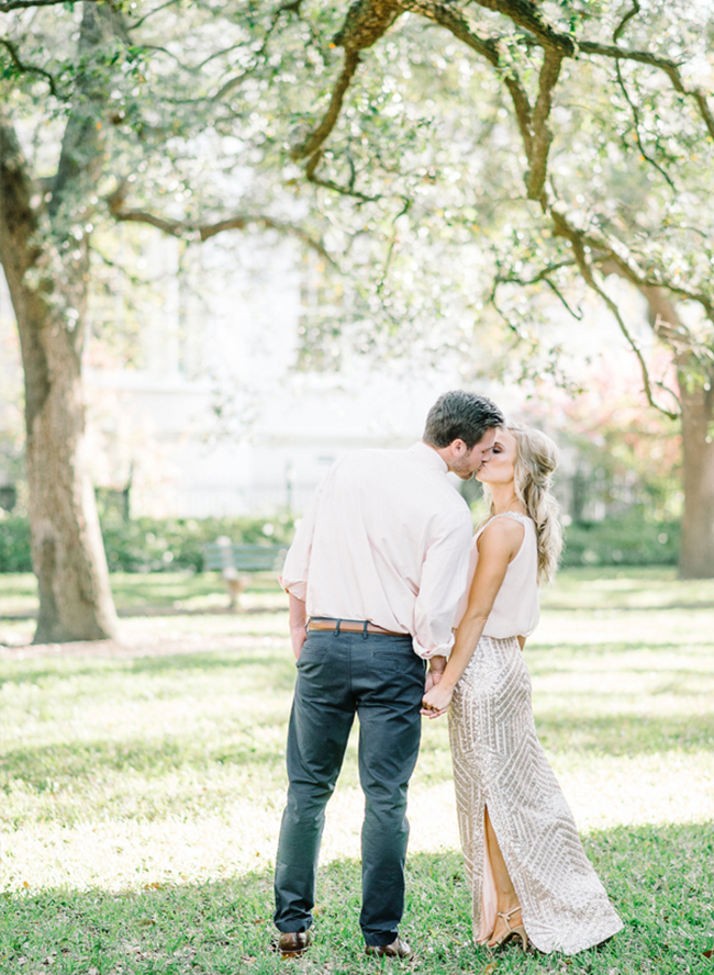 Glamorous City to Beach Charleston Engagement Session - Inspired by This