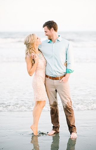 Glamorous City to Beach Charleston Engagement Session - Inspired by This