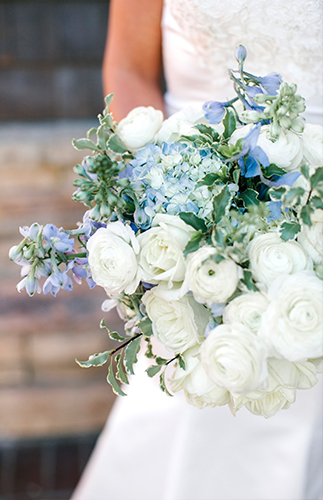 Peach & Blue Beachfront Wedding Inspiration - Inspired by This