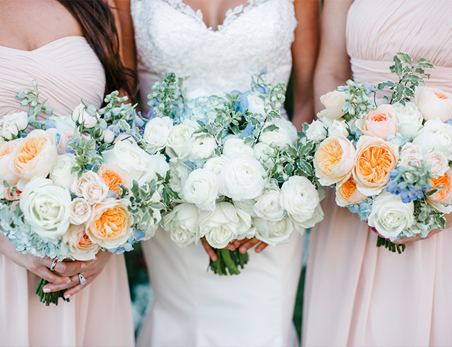 Peach & Blue Beachfront Wedding Inspiration - Inspired by This