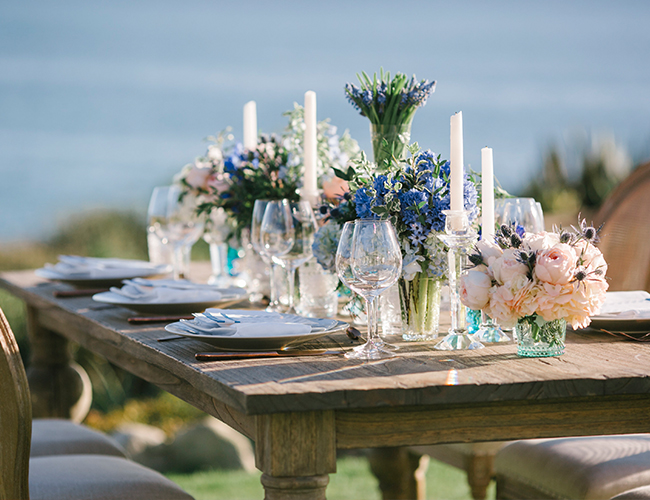Peach & Blue Beachfront Wedding Inspiration - Inspired by This