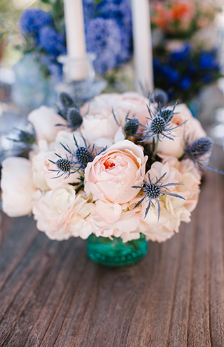 Peach & Blue Beachfront Wedding Inspiration - Inspired by This