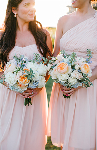 Peach & Blue Beachfront Wedding Inspiration - Inspired by This