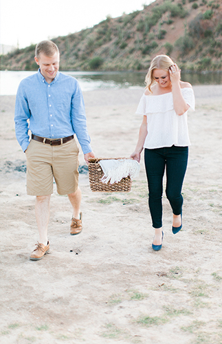 Lakeside Picnic Engagement Photos - Inspired by This