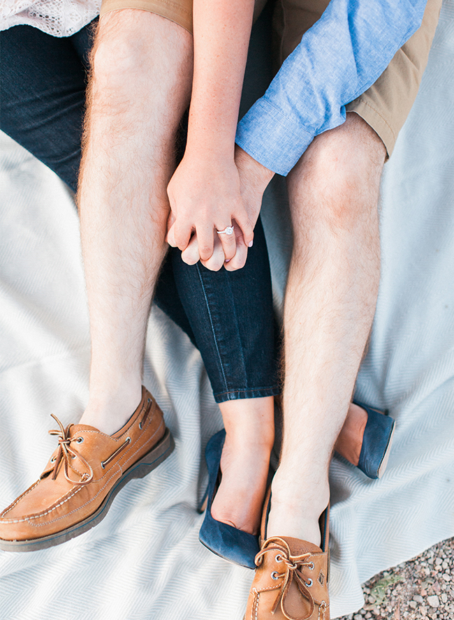 Lakeside Picnic Engagement Photos - Inspired by This