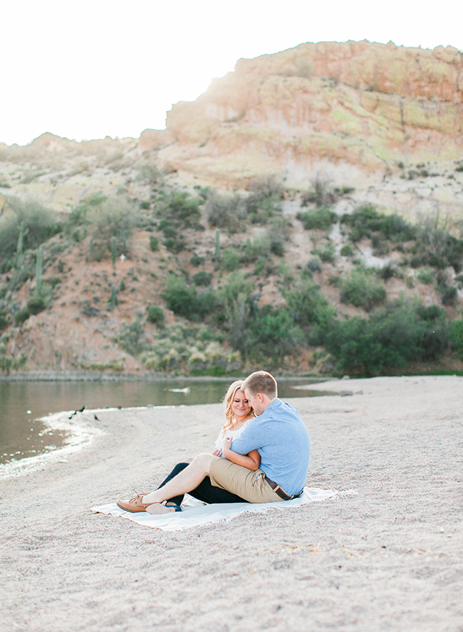 Lakeside Picnic Engagement Photos - Inspired by This