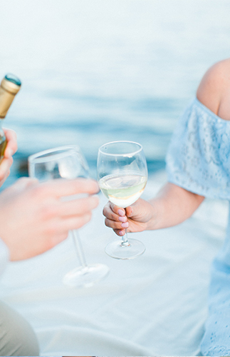 Lakeside Picnic Engagement Photos - Inspired by This