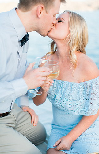 Lakeside Picnic Engagement Photos - Inspired by This