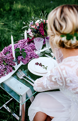 Lilac Flower Field Bridal Inspiration - Inspired by This