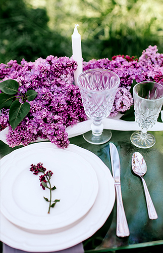 Lilac Flower Field Bridal Inspiration - Inspired by This