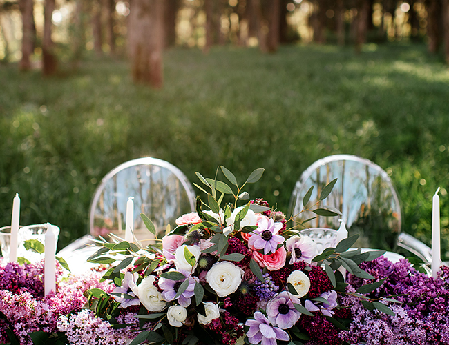 Lilac Flower Field Bridal Inspiration - Inspired by This