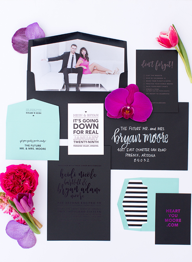 Modern & Vibrant Pink and Purple Wedding - Inspired by This