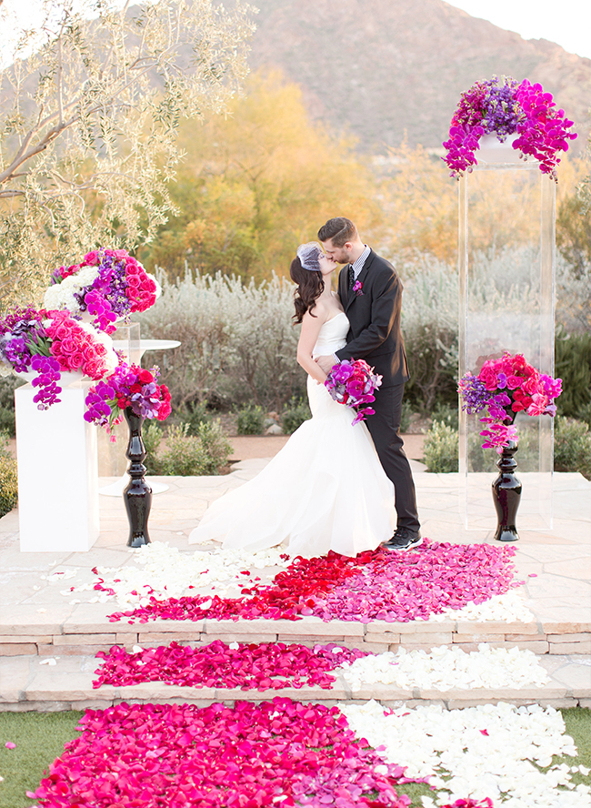 Hot Pink and Purple Wedding