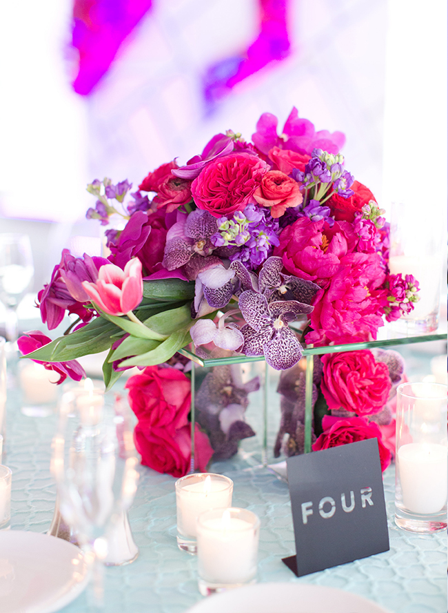 Hot Pink and Purple Wedding