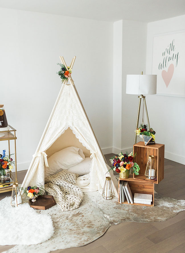 Cozy Glamping At Home Engagement Photos - Inspired by This