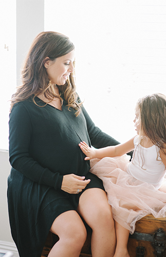 Intimate Mother Daughter Maternity Photos - Inspired by This