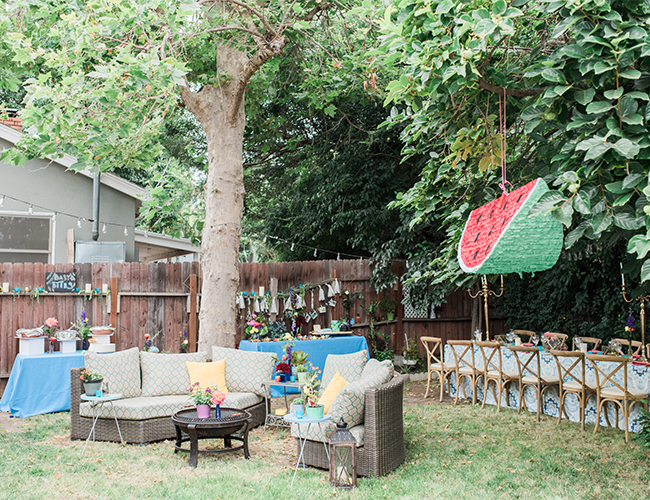 Colorful Backyard Baby Shower - Inspired by This