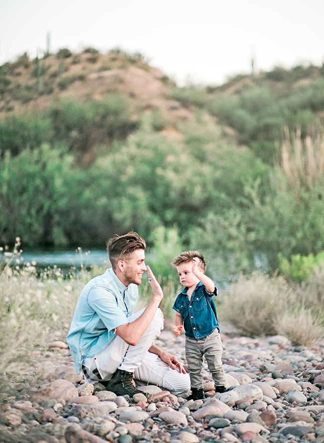 Fashionable Family Maternity Photos by a River - Inspired by This