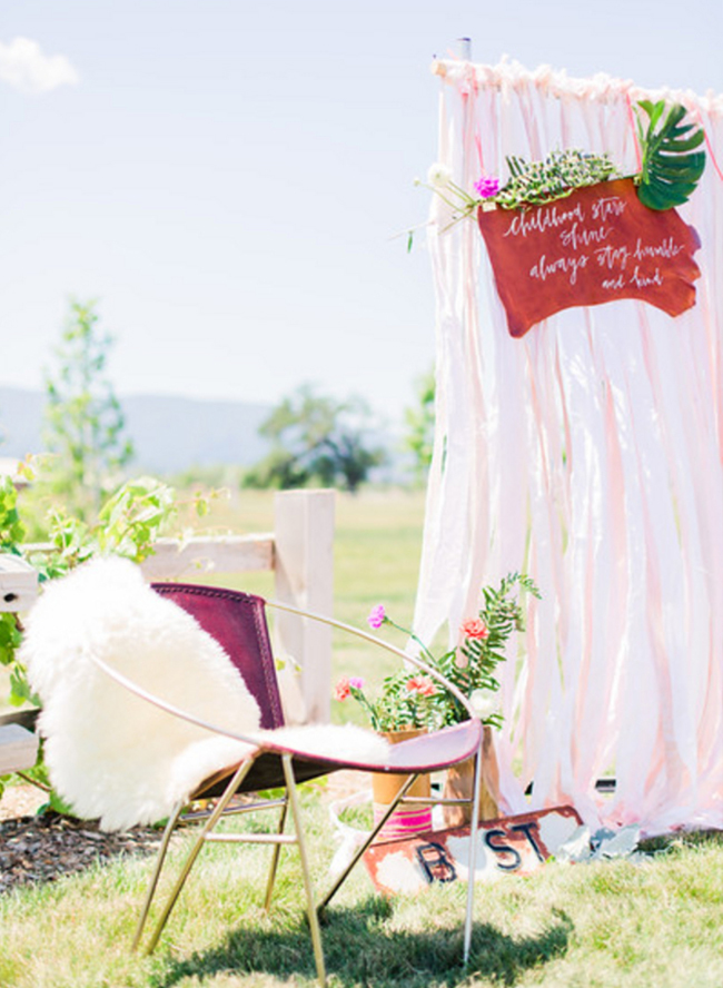 Bright Bohemian Outdoor Baby Shower - Inspired by This