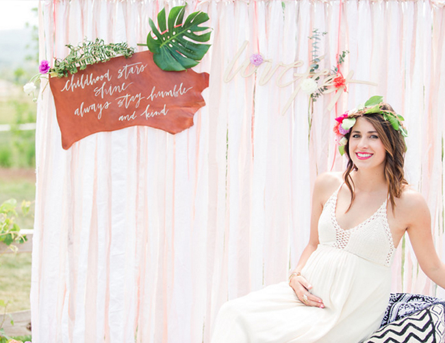 Bright Bohemian Outdoor Baby Shower - Inspired by This