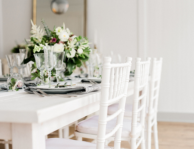 Silver & White Coastal Dinner Party - Inspired by This