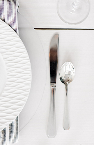 Silver & White Coastal Dinner Party - Inspired by This