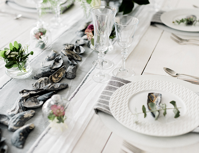 Silver & White Coastal Dinner Party - Inspired by This