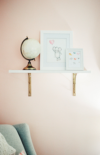 Grey & Pink Rose Nursery - Inspired by This