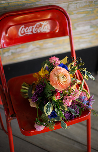 Red & Purple 1940's Wedding Inspiration - Inspired by This