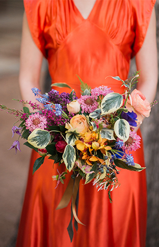 Red & Purple 1940's Wedding Inspiration - Inspired by This