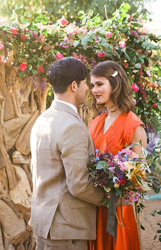 Red & Purple 1940's Wedding Inspiration - Inspired by This