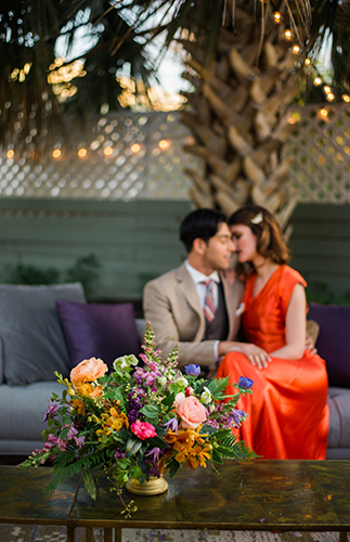 Red & Purple 1940's Wedding Inspiration - Inspired by This