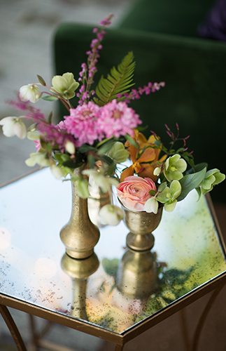 Red & Purple 1940's Wedding Inspiration - Inspired by This