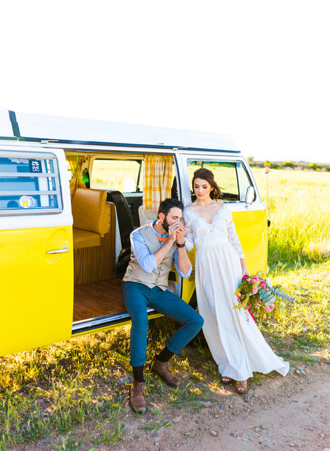 Vintage Yellow Elopement at Sunrise - Inspired by This