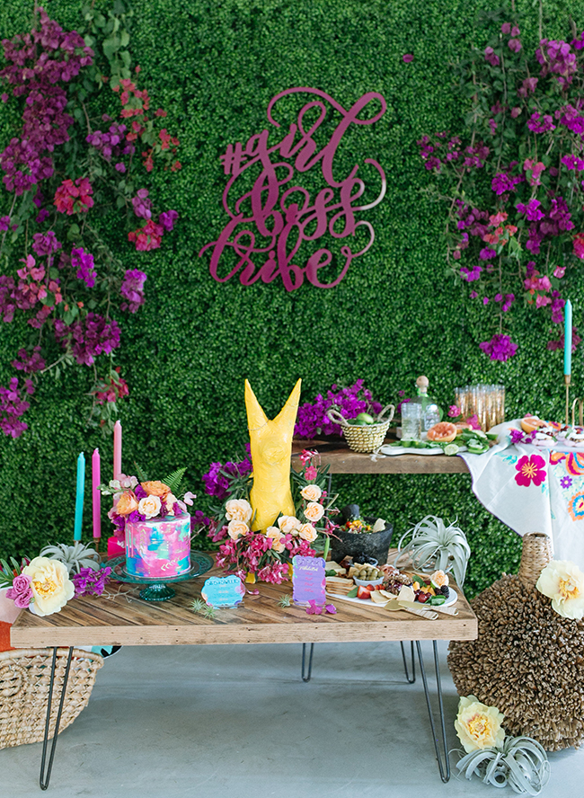 A Bright Floral Girl Boss Brunch - Inspired by This