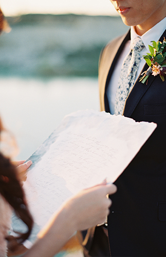 Airy Blue Seaside Elopement - Inspired by This