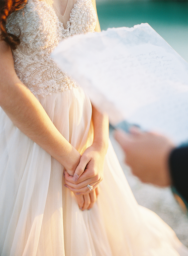 Airy Blue Seaside Elopement - Inspired by This