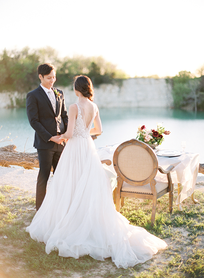 Airy Blue Seaside Elopement - Inspired by This