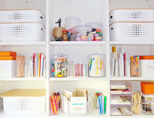 organize office closet