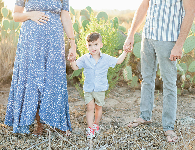 Beachy Family Maternity Photos in Crystal Cove - Inspired by This