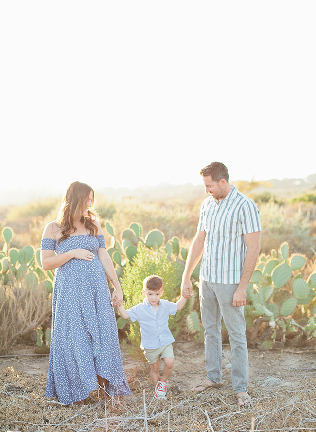 Beachy Family Maternity Photos in Crystal Cove - Inspired by This